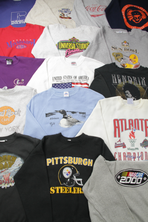 USA Printed and embroidered Crew Sweatshirt Multi