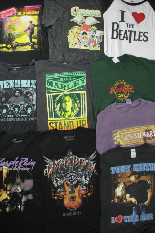 Rock band and hard rock t shirts multi